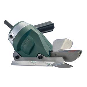 Compact siding shear attachment for any 18-volt cordless drill.