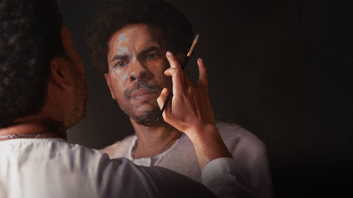 Kansas City native George Anthony Morton paints a self-portrait in the style of Rembrandt in the new documentary “Master of Light.”