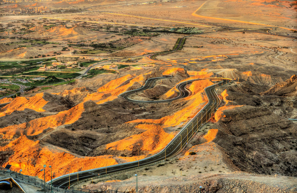 Jebel Hafeet, recently used in the queen stage of the Abu Dhabi Tour - Credit: ALAMY