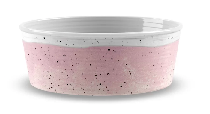 8) Pink Pooch Bowl