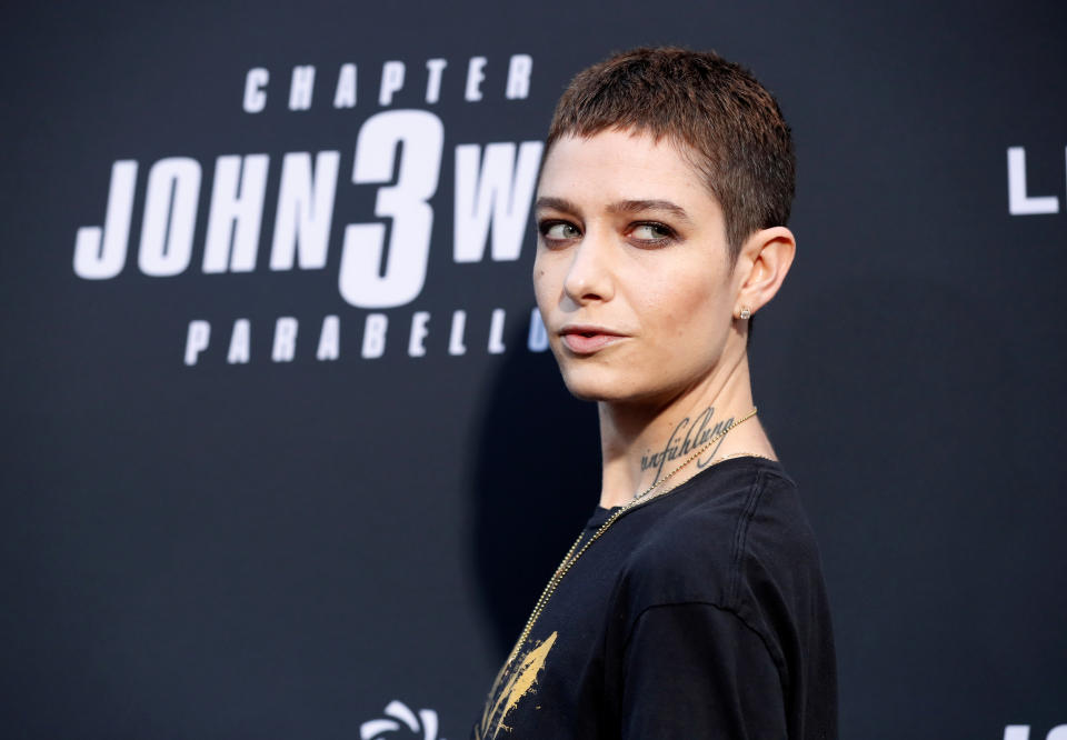 Cast member Asia Kate Dillon arrives for a screening of the movie "John Wick: Chapter 3 - Parabellum" in Los Angeles, California, U.S. May 15, 2019. REUTERS/Mario Anzuoni