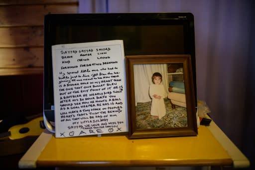 John Milne's letter to his son Sayyad, along with a photo of the boy who was killed in the New Zealand mosque attacks