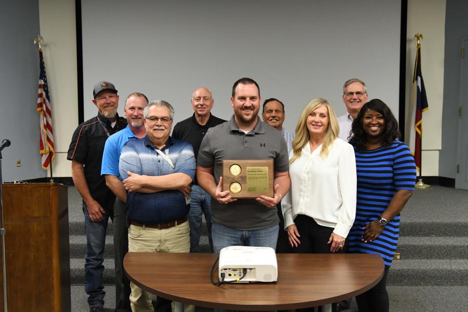 This group from Pantex replaced three high-risk chillers to provide a better work environment for critical mission support areas. The NA-90 Excellence Awards presentations were held Wednesday, May 24.