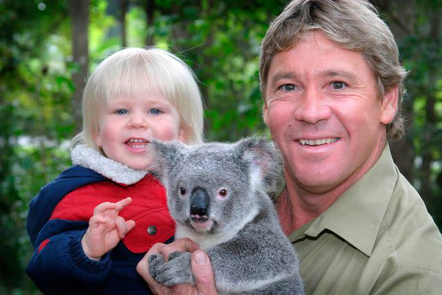 Newspix/Getty Steve Irwin and his son Robert