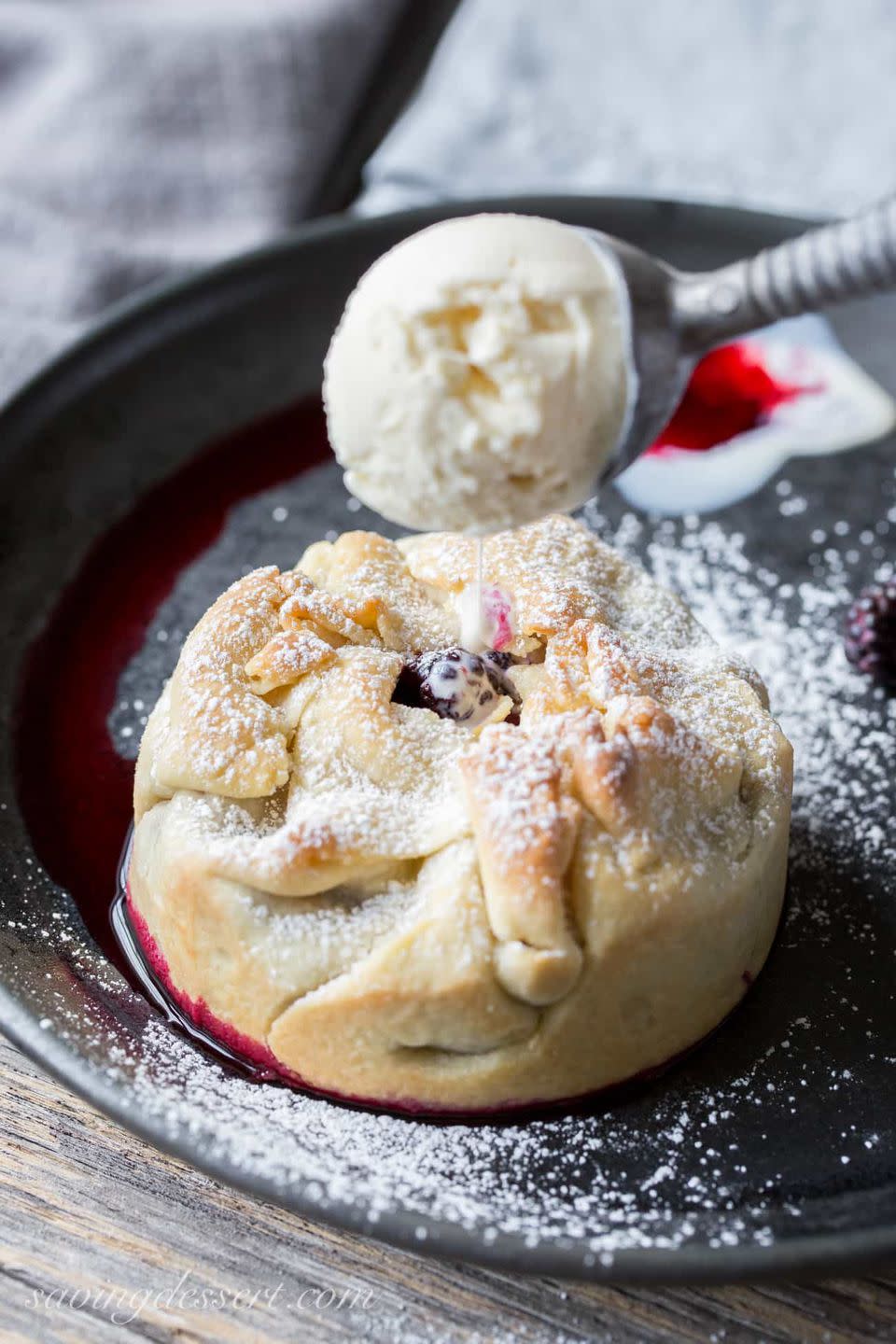 Mini Deep Dish Berry Pies