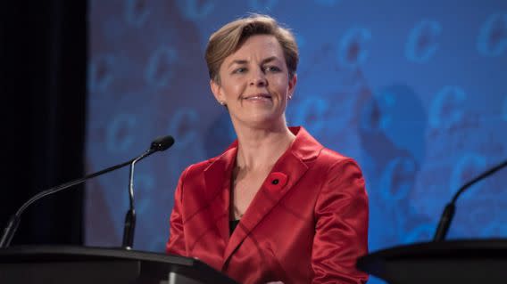 Kellie Leitch says she shares some views with Donald Trump. CP Photo.