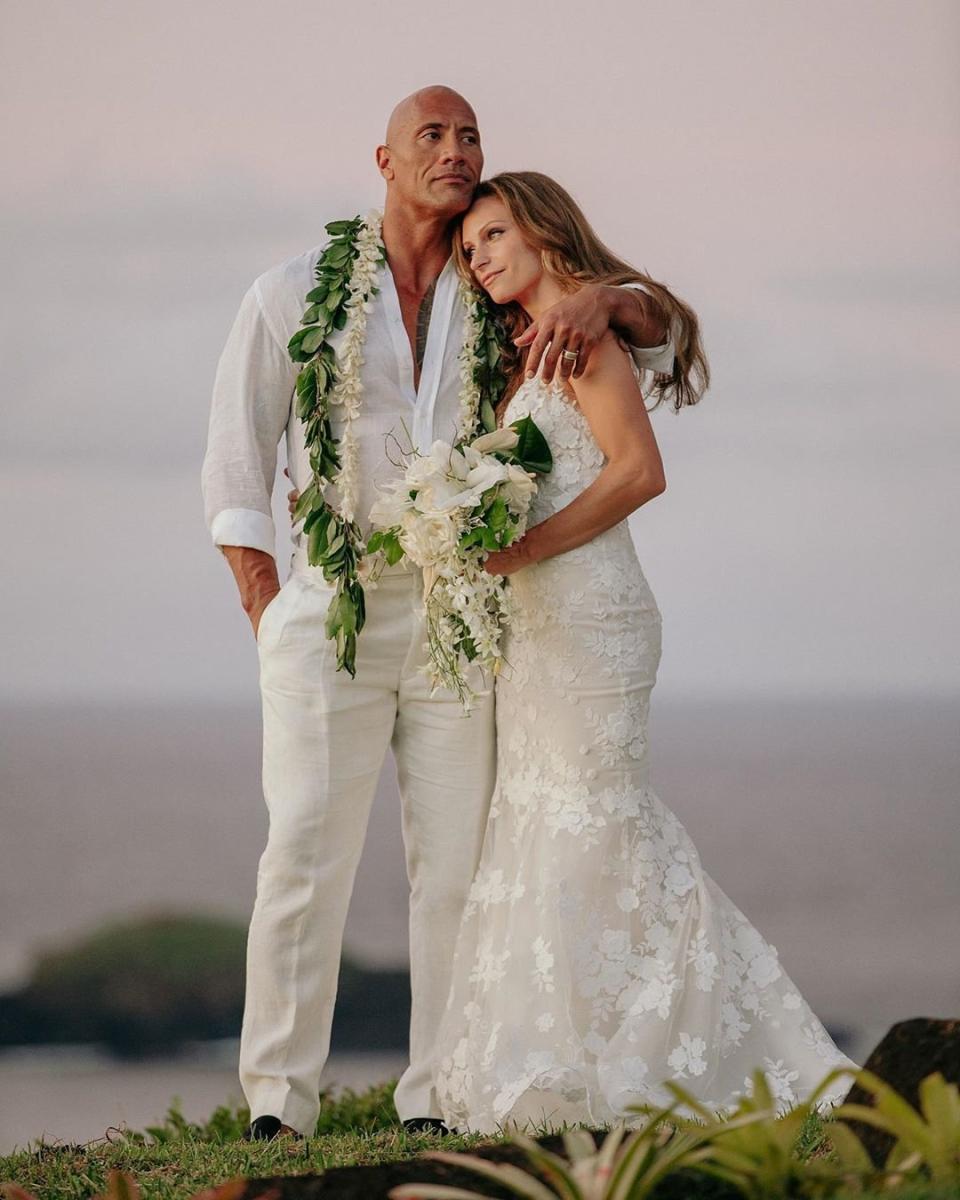 After their wedding, Johnson headed to the D23 Expo, where he opened up about his happy day. “I feel great,”<a href="https://people.com/tv/dwayne-johnson-family-wedding-photo-honeymoon-details/" rel="nofollow noopener" target="_blank" data-ylk="slk:Johnson told Access;elm:context_link;itc:0;sec:content-canvas" class="link "> Johnson told <i>Access</i></a>. “It was a beautiful ceremony and it was phenomenal.” Noting how important the couple’s privacy was, Johnson added that their wedding was “very quiet.” “We kept it under wraps,” he said. “Private, which is perfect.”