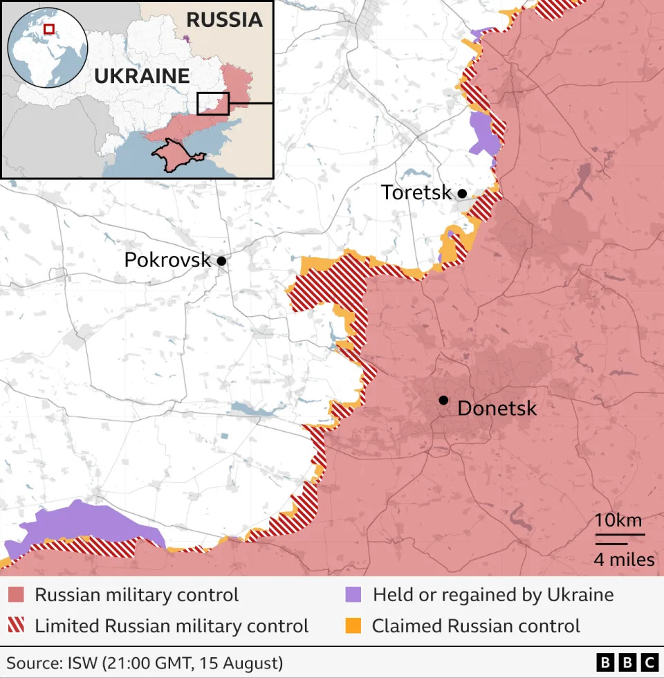 Bản đồ miền đông Ukraine