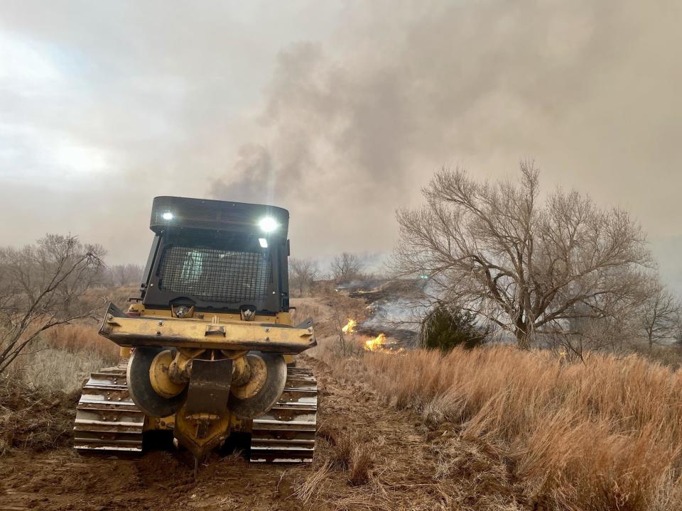 The largest wildfire in Texas history is actively burning today. The Smokehouse Creek fire in Hutchinson County is burning a total of 1,075,000 acres across Texas and Oklahoma and is 3% contained. / Credit: Texas A&M Forest Service