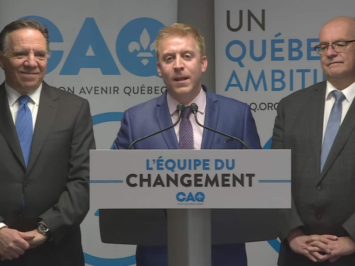 Mathieu Lévesque ran as the CAQ candidate in Chapleau. (Radio-Canada - image credit)