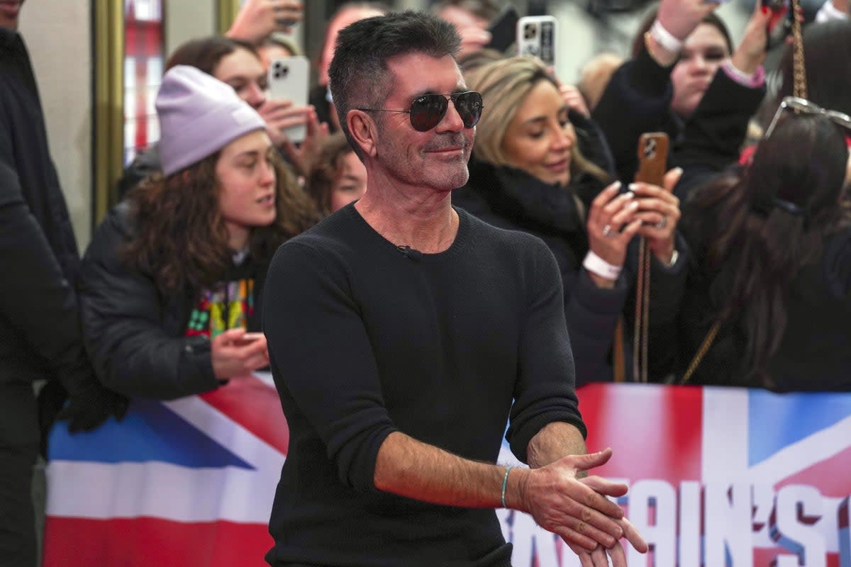 Judge Simon Cowell arrives for Britain’s Got Talent auditions held at The London Palladium, Soho, in London. Picture date: Thursday January 20, 2022. (PA Archive)