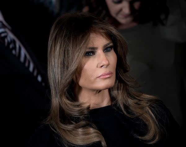 Pastor Stewart Allen-Clark is on leave after he urged female congregants to be more like &ldquo;the epic trophy wife&rdquo; Melania Trump. (Photo: Brendan Smialowski / AFP)