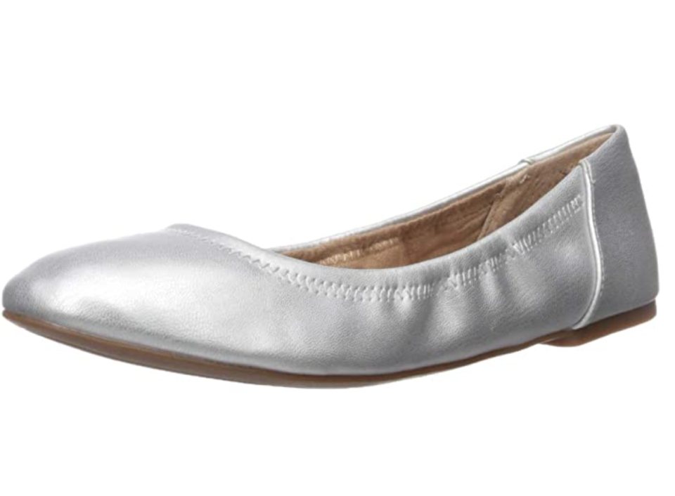 Amazon Essentials Women's Ballet Flat in Silver