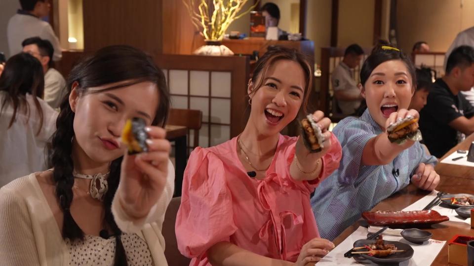 Foodies sweep across Hong Kong and Shenzhen | Lin Xiuyi, Liang Kaiqing, Liang Chaoyi and Liao Huiyi perform an unusual square dance, cute and gorgeous