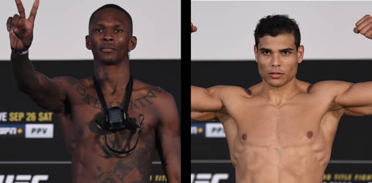 UFC 253 Israel Adesanya vs Paulo Costa