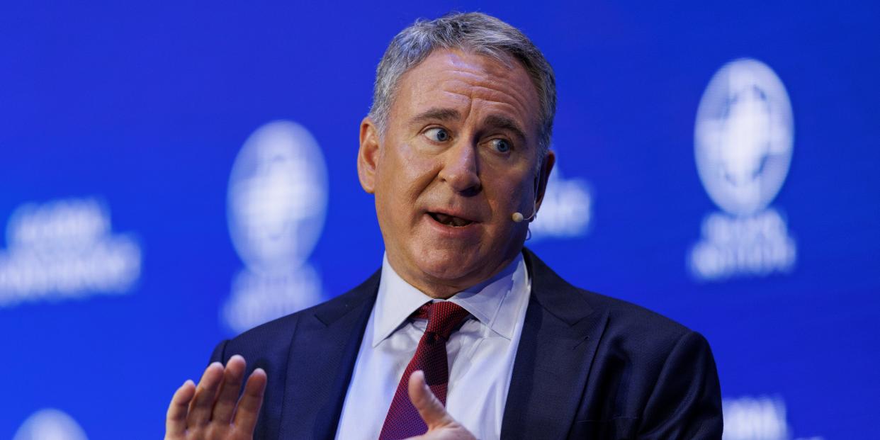 Citadel CEO Ken Griffin speaks at the 2022 Milken Institute Global Conference in Beverly Hills, May 2, 2022.