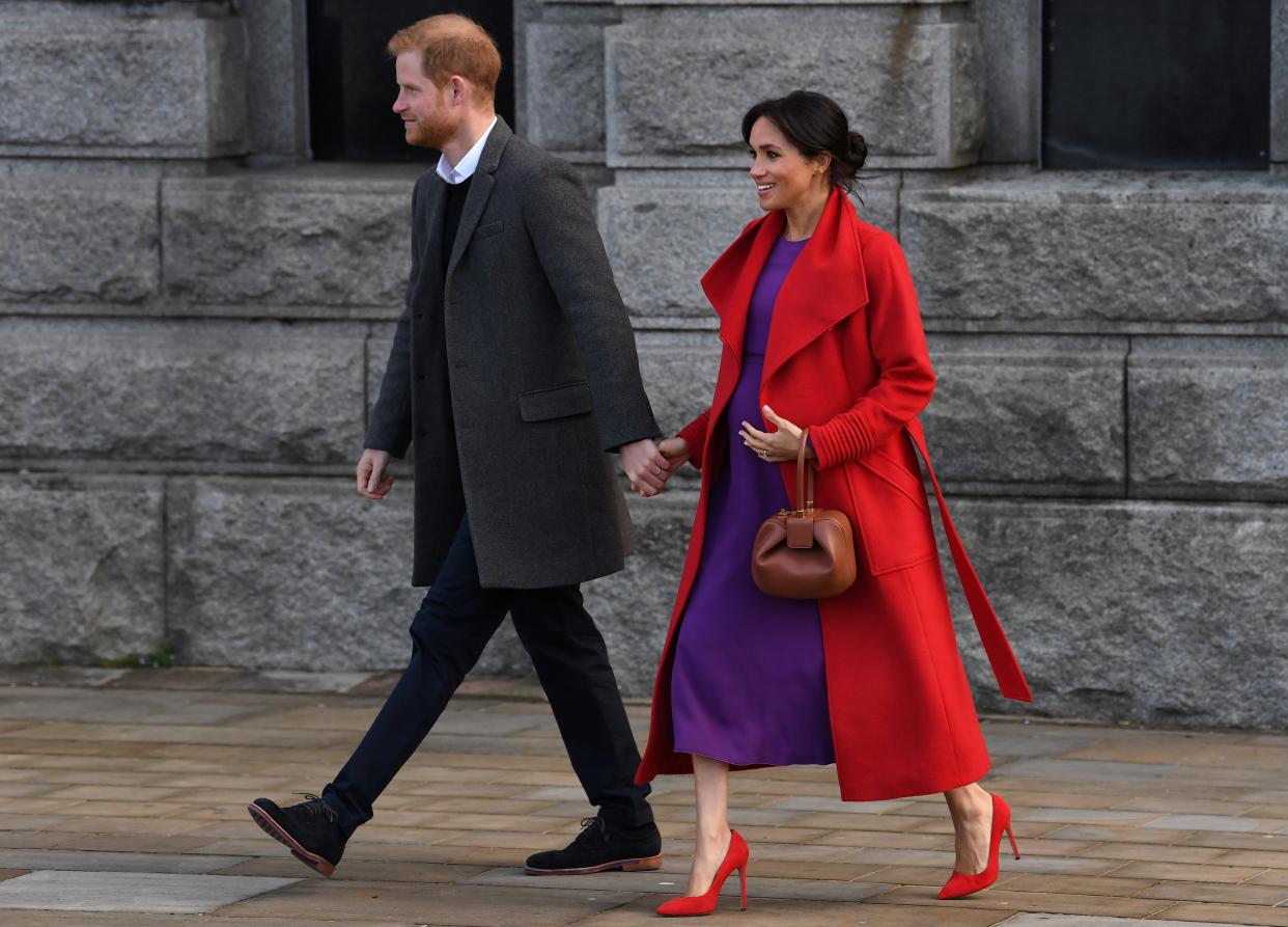 Harry and Meghan in Birkenhead [Photo: Getty]