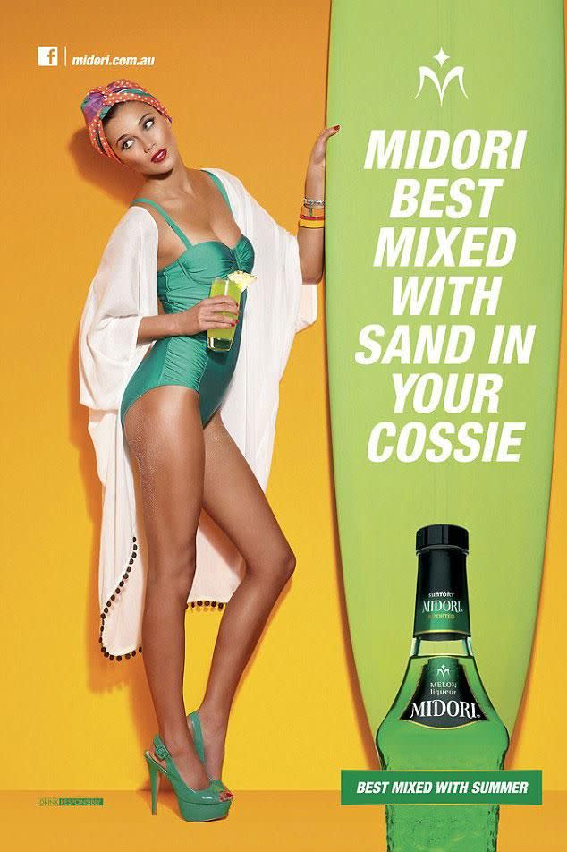 Jasmine sizzles in the campaign. Source: Suntory