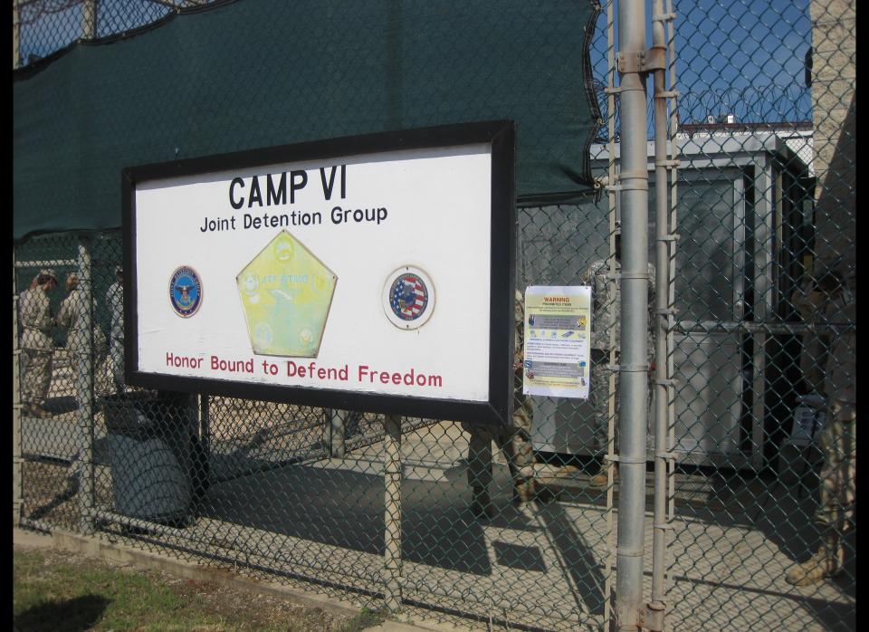 Photo reviewed by U.S. military officials shows Camp VI in Guantanamo Bay. (Virginie Montet/AFP/Getty Images)