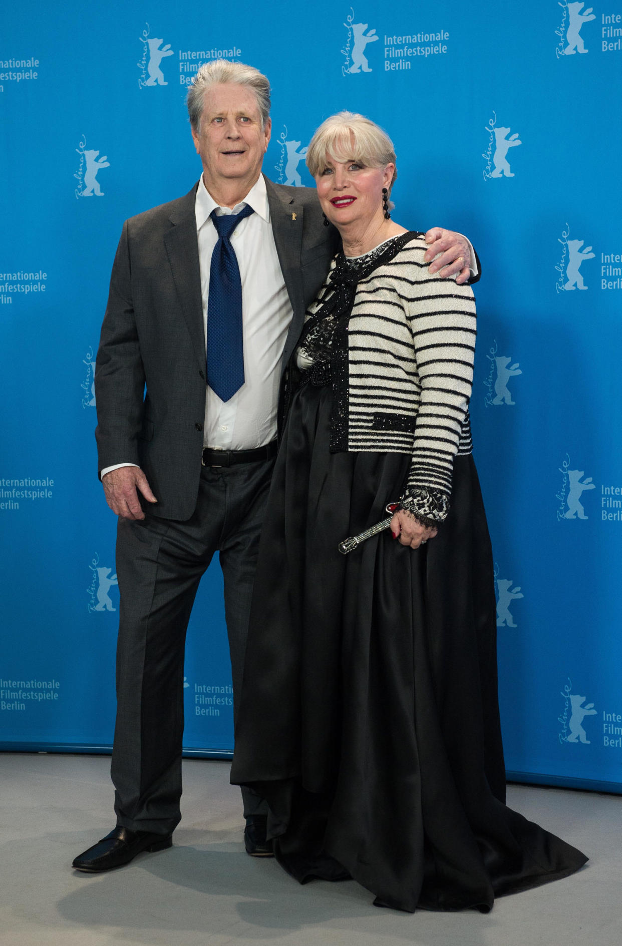 Musician Brian Wilson and his wife Melinda Ledbetter in Berlin on Feb. 8, 2015. (picture alliance / picture alliance via Getty Image)