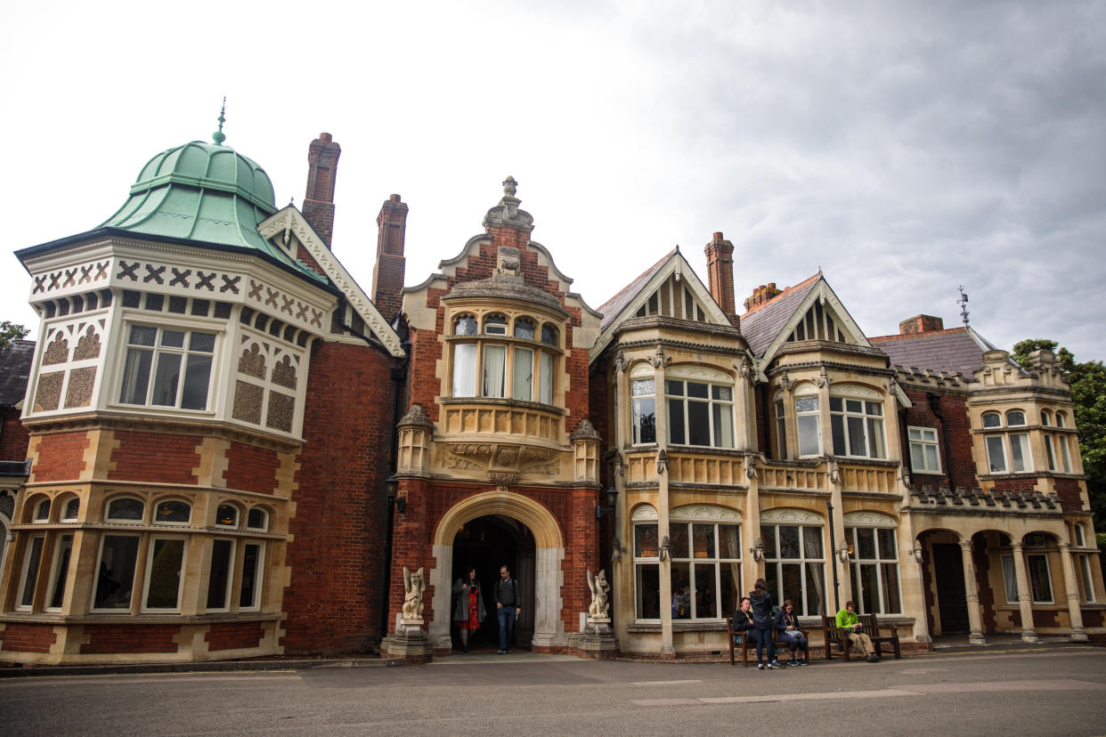 MILTON KEYNES, ENGLAND - SEPTEMBER 03: Bletchley Park Mansion stands during an annual reunion event of World War II veterans who worked at Bletchley Park and its outstations on September 3, 2017 in Milton Keynes, England. Bletchley Park was the Government Code and Cypher School's (GC&CS) main codebreaking centre during World War II and the site where codebreakers famously cracked the German's Enigma and Lorenz cyphers. (Photo by Jack Taylor/Getty Images)