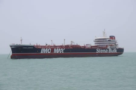 Stena Impero, a British-flagged vessel owned by Stena Bulk, is seen at Bandar Abbas port