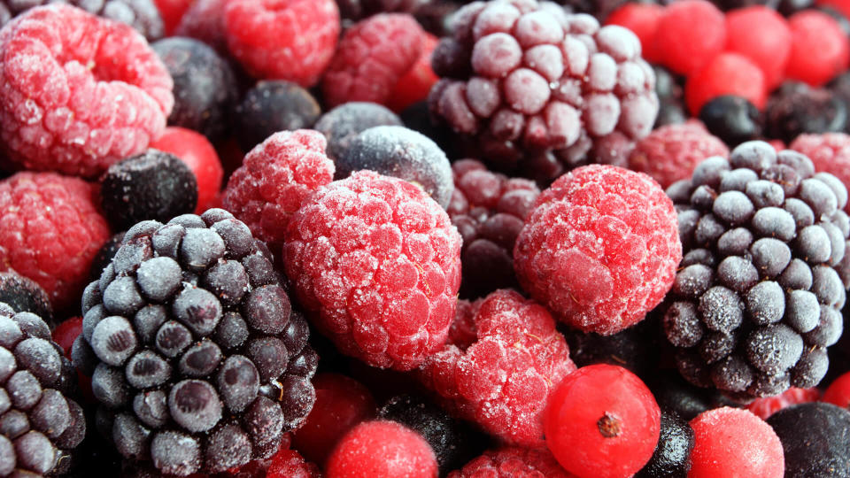 berries, frozen berries, frozen fruit, frozen produce