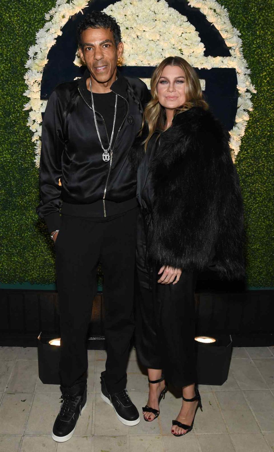 Chris Ivery and Ellen Pompeo attend the Sergio Tacchini STLA Launch on February 21, 2019 in Los Angeles, California