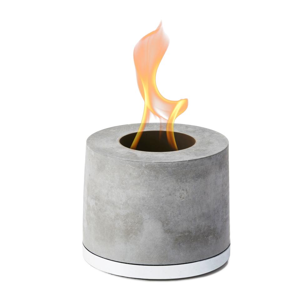 14) Personal Concrete Fireplace