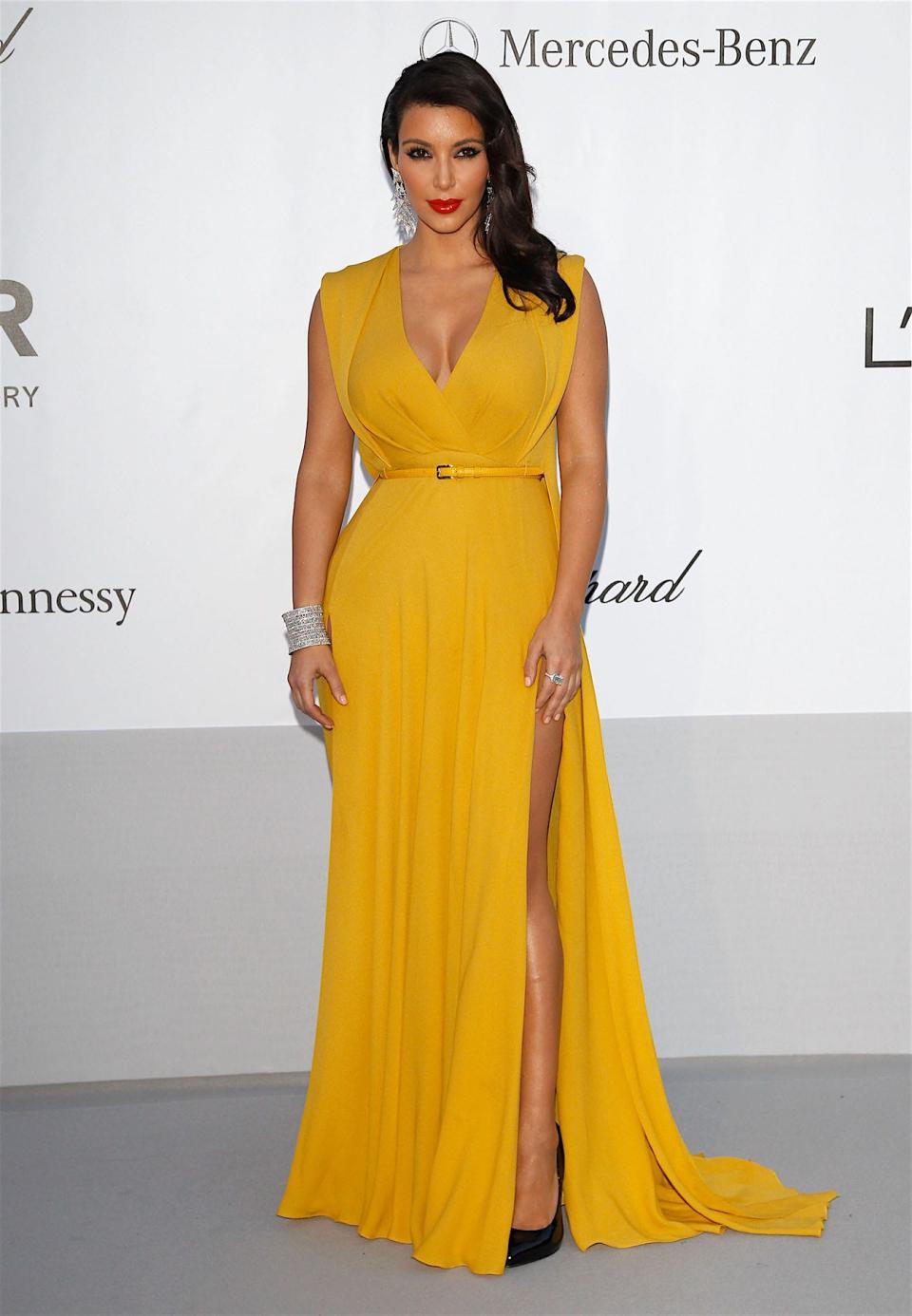 kim kardashian saffron yellow