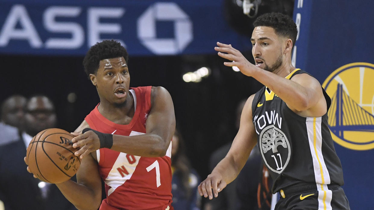 Toronto Raptors guard Kyle Lowry is off to an excellent start to Game 6, trying to lead the team to their first championship in franchise history. THE CANADIAN PRESS/Frank Gunn