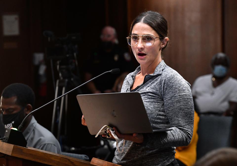 Cynthia Alvidrez addressed the Abilene City Council. of which she has been critical for years, at a July 2020 meeting.