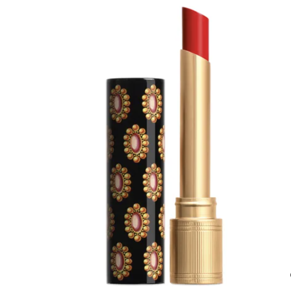 PHOTO: Sephora. Gucci Beauty Rouge De Beaute Brillant Lipstick, S$59