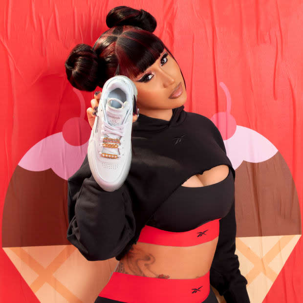 <p>Cardi B x Reebok Summertime Fine collection. Photo: Courtesy of Reebok</p>