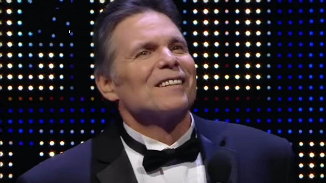  Lanny Poffo at the WWE Hall of Fame Induction of Randy Savage 