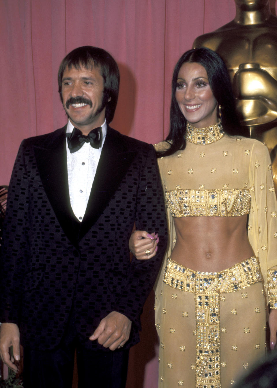 best 70s red carpet moments sonny cher