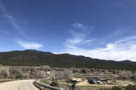 In this Thursday, April 23, 2020 photo, is the Picuris Pueblo in northern New Mexico. The tribe is among plaintiffs in a federal lawsuit that seeks to keep the U.S. Treasury Department from disbursing coronavirus relief funding for tribes to Alaska Native corporations. (AP Photo/Morgan Lee)