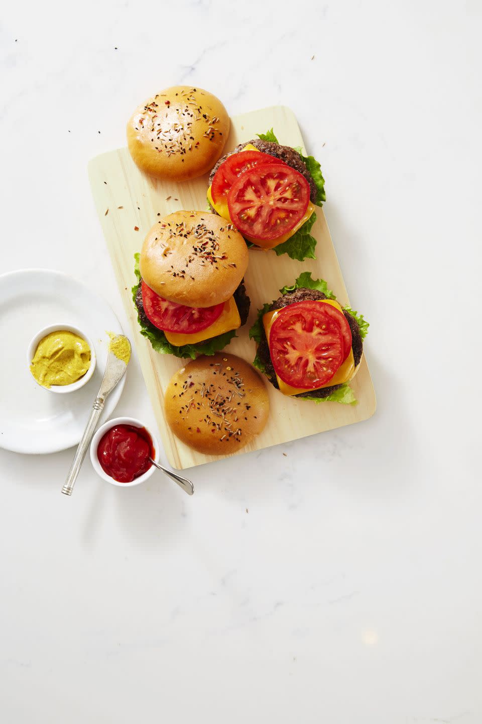 <p>These half-veggie, half-beefy burgers get an extra dose of flavor from mushrooms. With cheese and all the fixin's, they might just be the new ultimate burger.</p><p><em><a href="https://www.goodhousekeeping.com/food-recipes/a40926/beef-and-mushroom-burgers-recipe/" rel="nofollow noopener" target="_blank" data-ylk="slk:Get the recipe for Beef and Mushroom Burgers »;elm:context_link;itc:0;sec:content-canvas" class="link ">Get the recipe for Beef and Mushroom Burgers »</a></em></p><p><strong>RELATED: </strong><a href="https://www.goodhousekeeping.com/food-recipes/easy/g3586/best-ground-beef-recipes/" rel="nofollow noopener" target="_blank" data-ylk="slk:50 Easy Ground Beef Recipes for True Meat Lovers;elm:context_link;itc:0;sec:content-canvas" class="link ">50 Easy Ground Beef Recipes for True Meat Lovers</a></p>