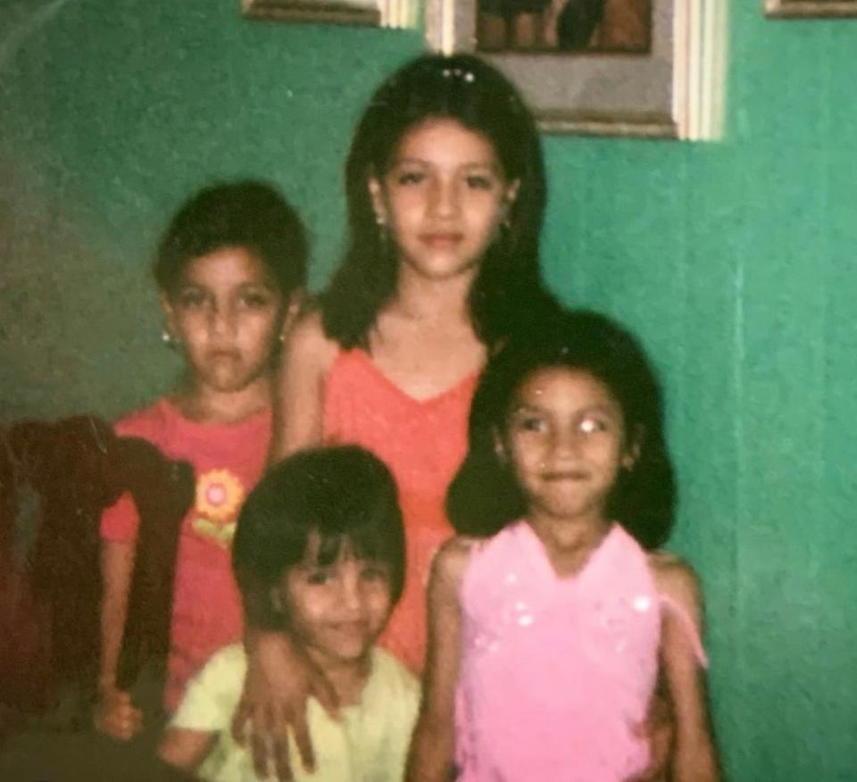 Mayra and Vanessa Guillen, the two oldest siblings, were raised with two other sisters and two brothers in Houston by Mexican immigrant parents (Mayra Guillen)