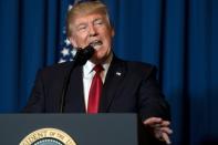 US President Donald Trump called on "all civilized nations" to join the US in ending the "slaughter and bloodshed" in Syria