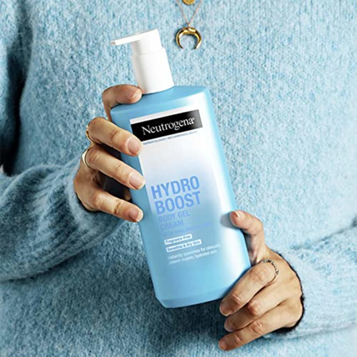 Neutrogena Hydro Boost Body Gel Cream Moisturizer with Hyaluronic Acid, Hydrating Lotion For Sensitive Skin, Fragrance Free, 16 oz (Amazon / Amazon)