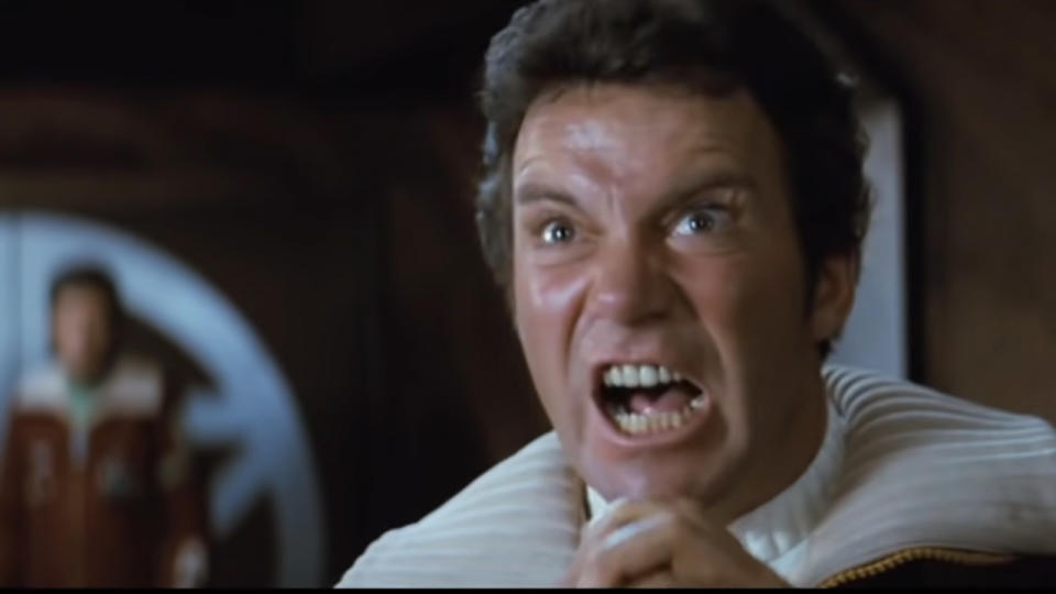 William Shatner in Star Trek II: The Wrath of Khan