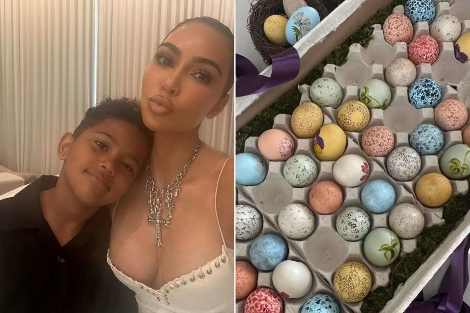 <p>Kim Kardashian/Instagram</p>  Kim Kardashian and her son Saint