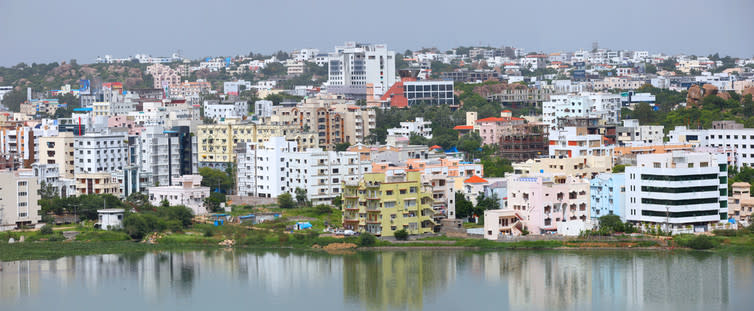 <span class="caption">Samples were taken in and around Hyderabad, India’s fourth most populous city.</span> <span class="attribution"><a class="link " href="https://www.shutterstock.com/download/confirm/243163819?src=VjvKJGnGECFGRP4rkLodmQ-1-47&size=medium_jpg" rel="nofollow noopener" target="_blank" data-ylk="slk:SNEHIT/Shutterstock;elm:context_link;itc:0;sec:content-canvas">SNEHIT/Shutterstock</a></span>