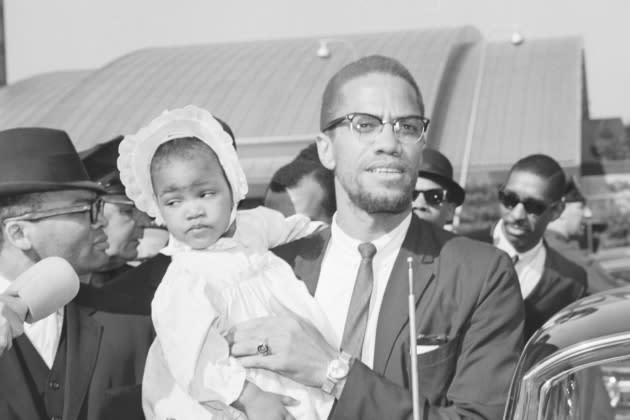 Malcolm X with Daughter Ilyasah - Credit: Bettmann Archive