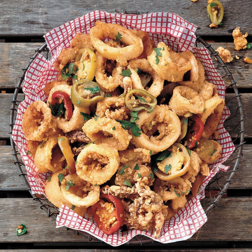 Spicy and Greasy Rhode Island Calamari