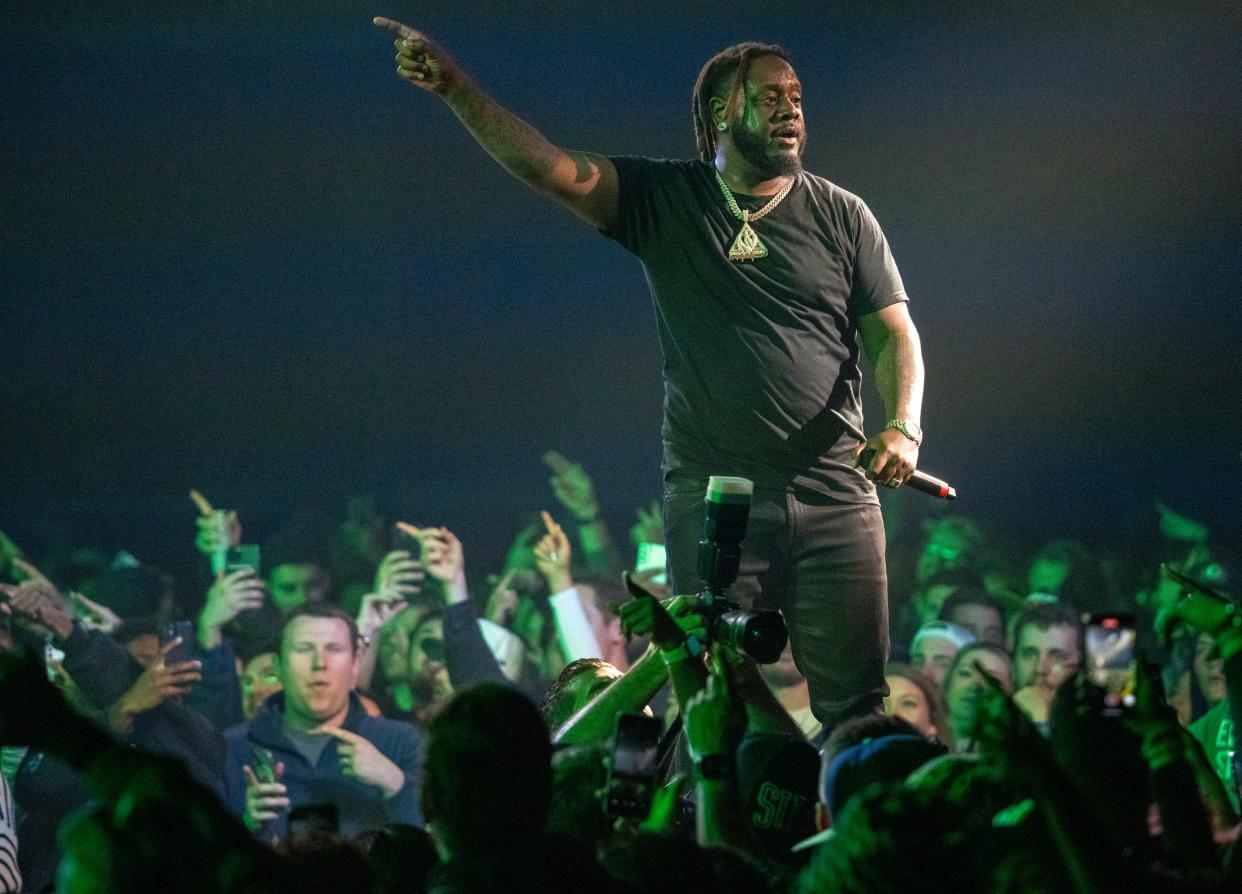 T-Pain performs Feb. 16 at the Indiana Convention Center, on, part of the NBA All-Star weekend.