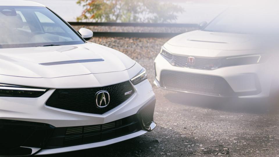 2024 acura integra type s and 2023 honda civic type r