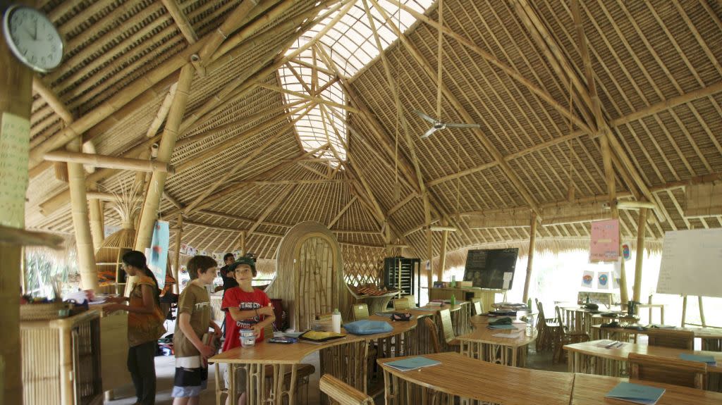 Bamboo architecture at Bali's Green School