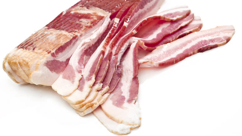 bacon slices uncooked